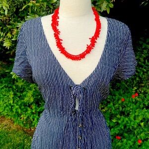 American Eagle Outfitters Black and White Maxi Dress